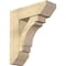 Ekena Millwork Merced Slat Rough Sawn Bracket w/ Offset Brace, Douglas Fir, 8"W x 24"D x 28"H BKT0806X24X28MRC06RDF - alternate 1